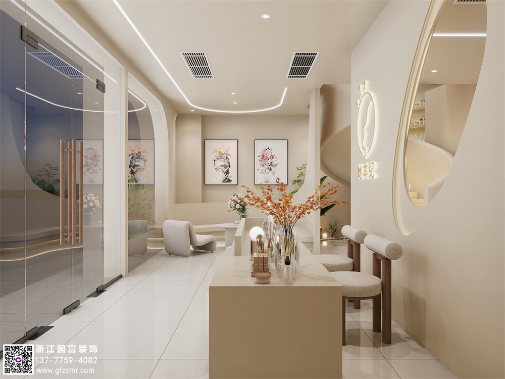 宅寂風(fēng)美容院裝修設計要點(diǎn)介紹？